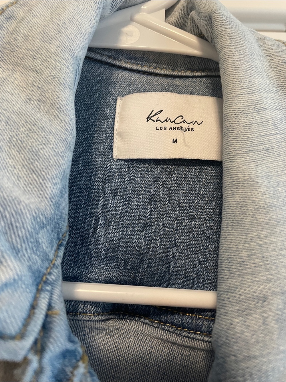 KanCan Light Wash Denim Jacket - Light Blue - Picture 2 of 6
